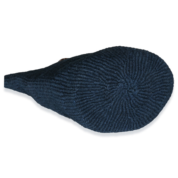 Saint Laurent Navy Raffia Calfskin Medium Panier Tote - Picture 7 of 7